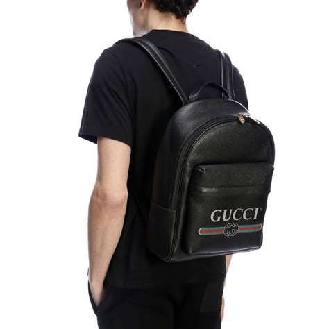 zaino uomo gucci nero|Borse Gucci da uomo .